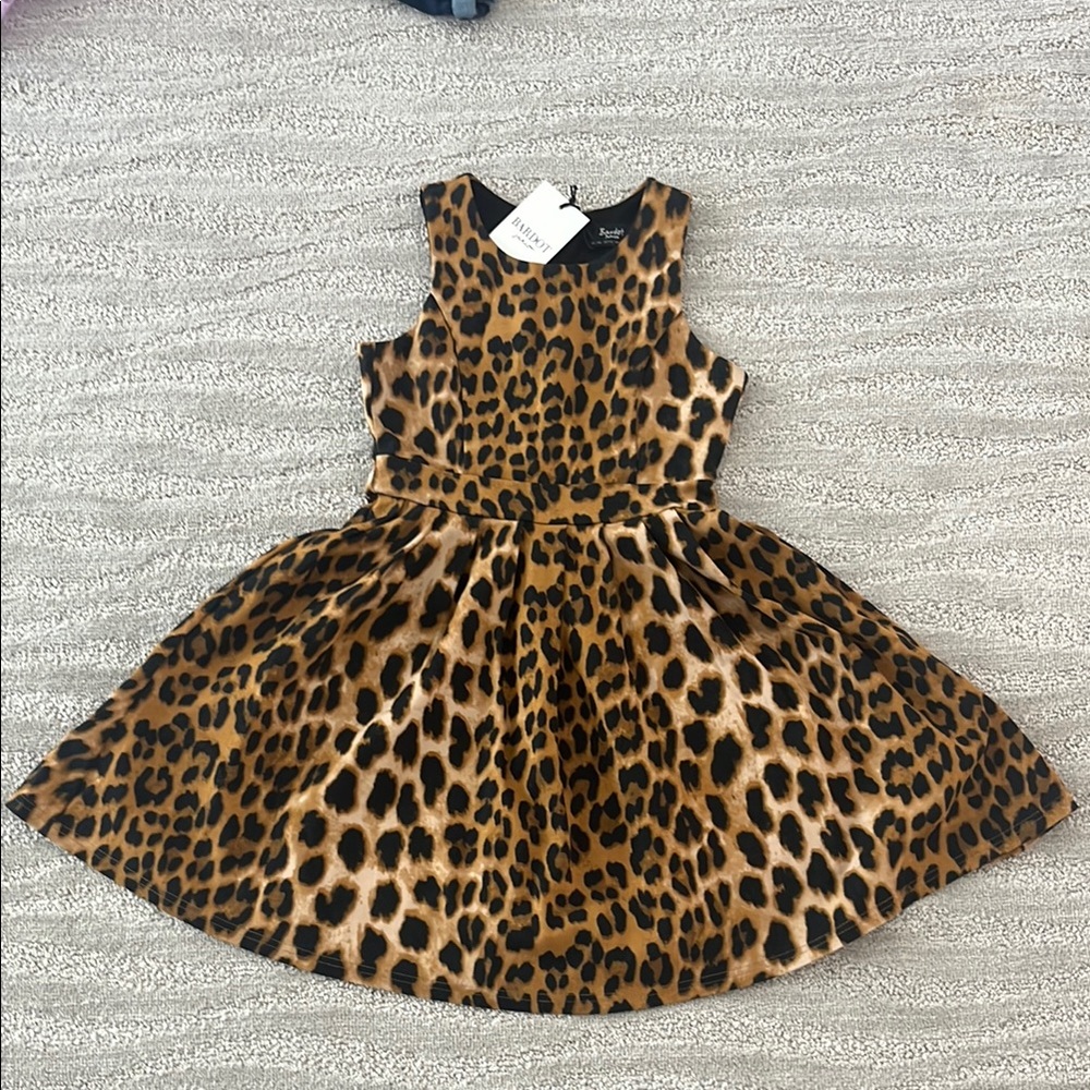 Bardot Junior Leopard Print Formal Dress